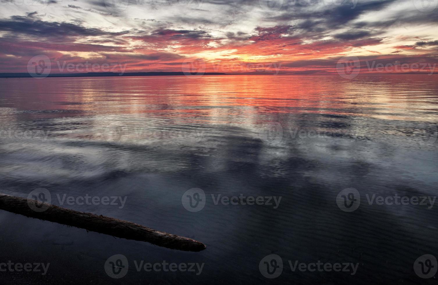 tramonto sulla spiaggia di wasaga foto