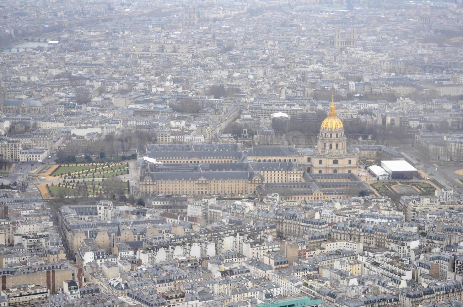 veduta aerea di parigi foto