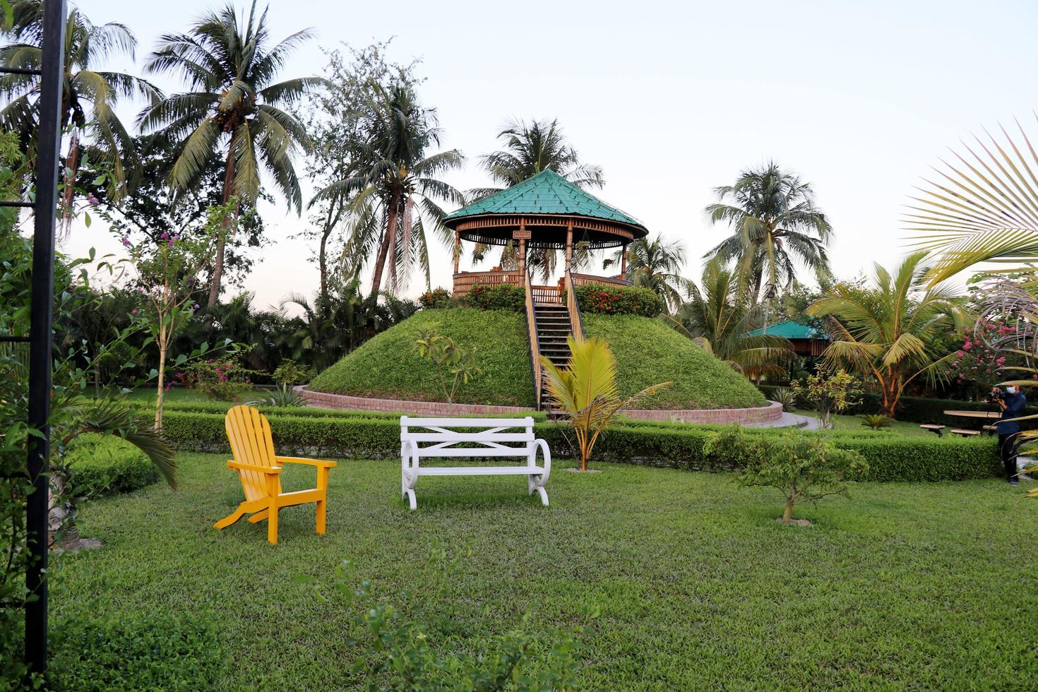 bellissimo sfondo del resort naturale foto