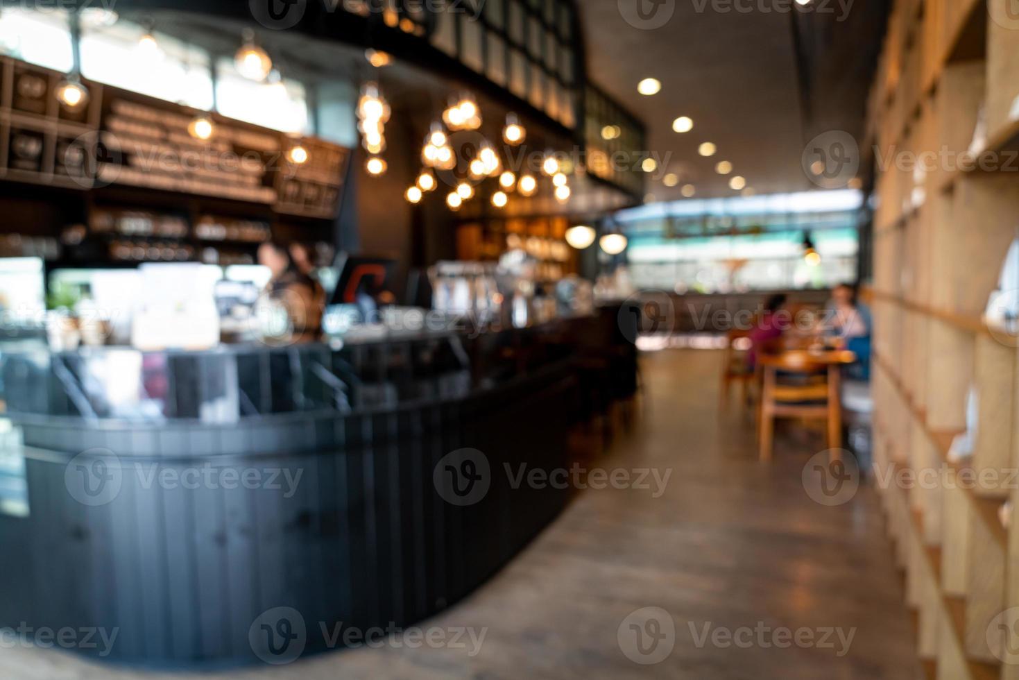 ristorante caffetteria sfocatura astratta per lo sfondo foto