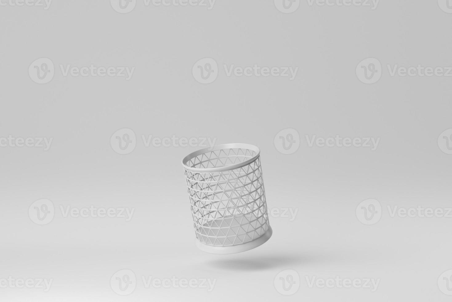 portaposate su sfondo bianco. concetto minimo. rendering 3d. foto