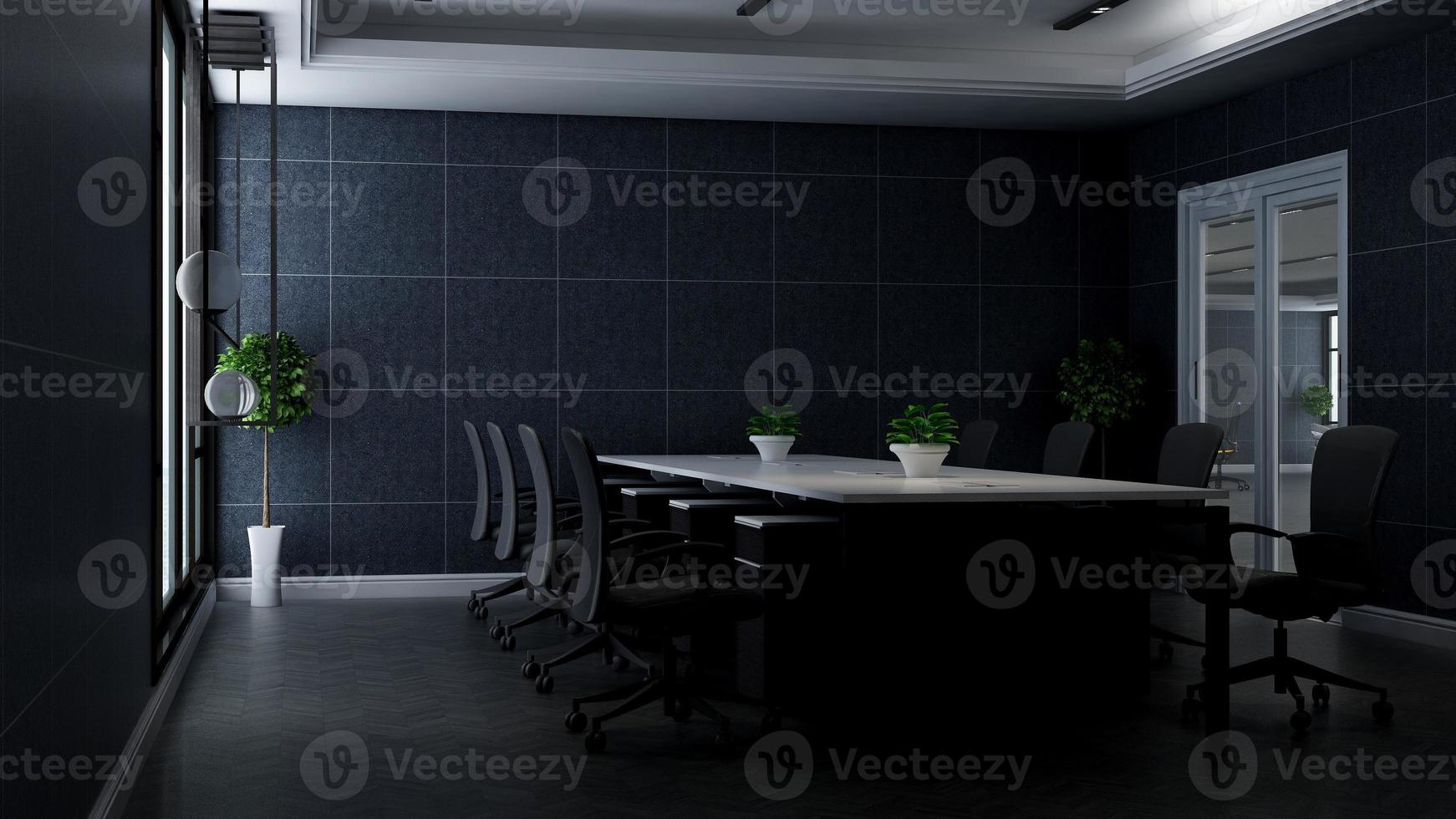 3d render moderna sala riunioni mockup - idee di interior design foto
