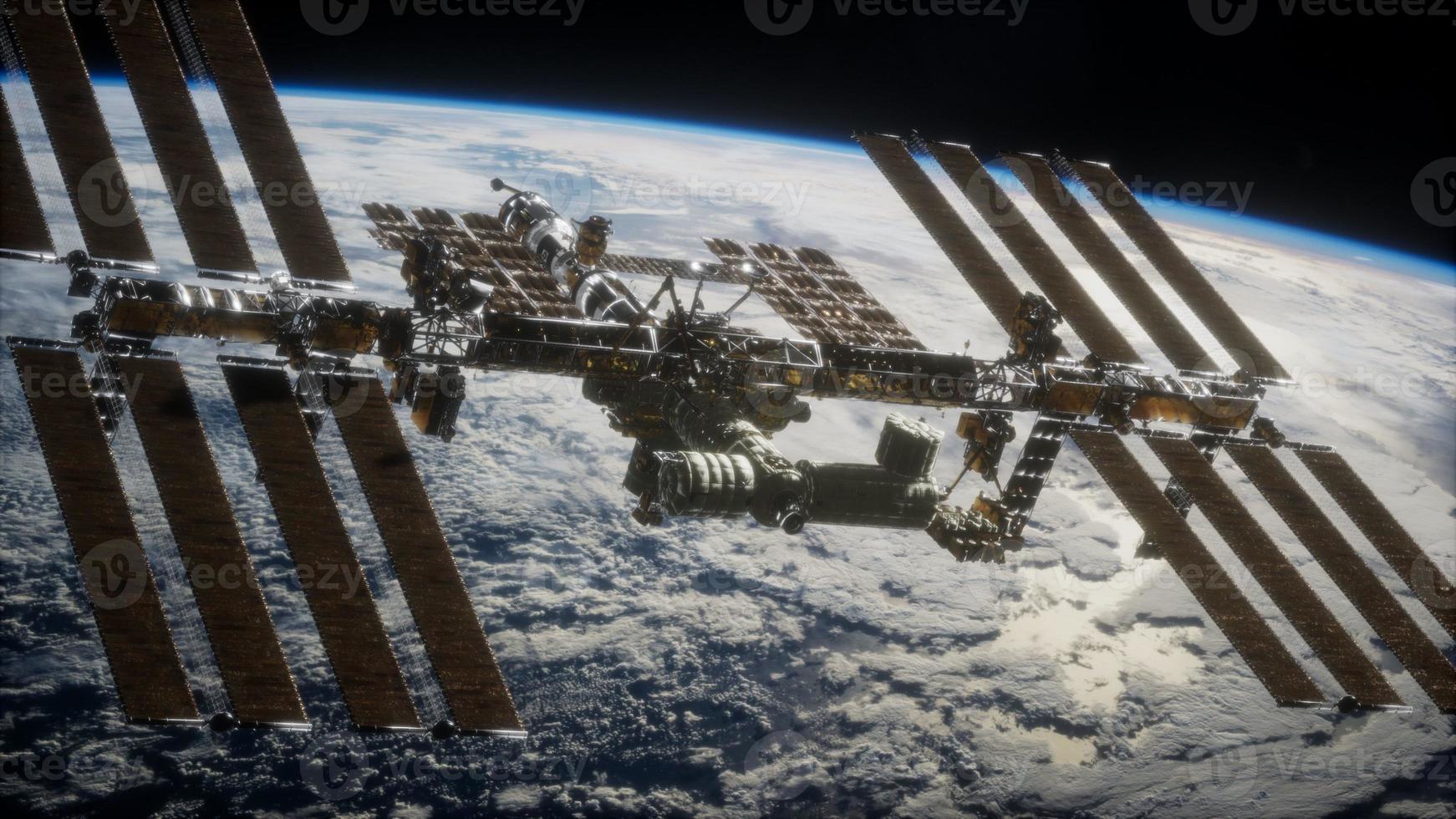 stazione Spaziale Internazionale. elementi di questa immagine forniti dalla nasa foto