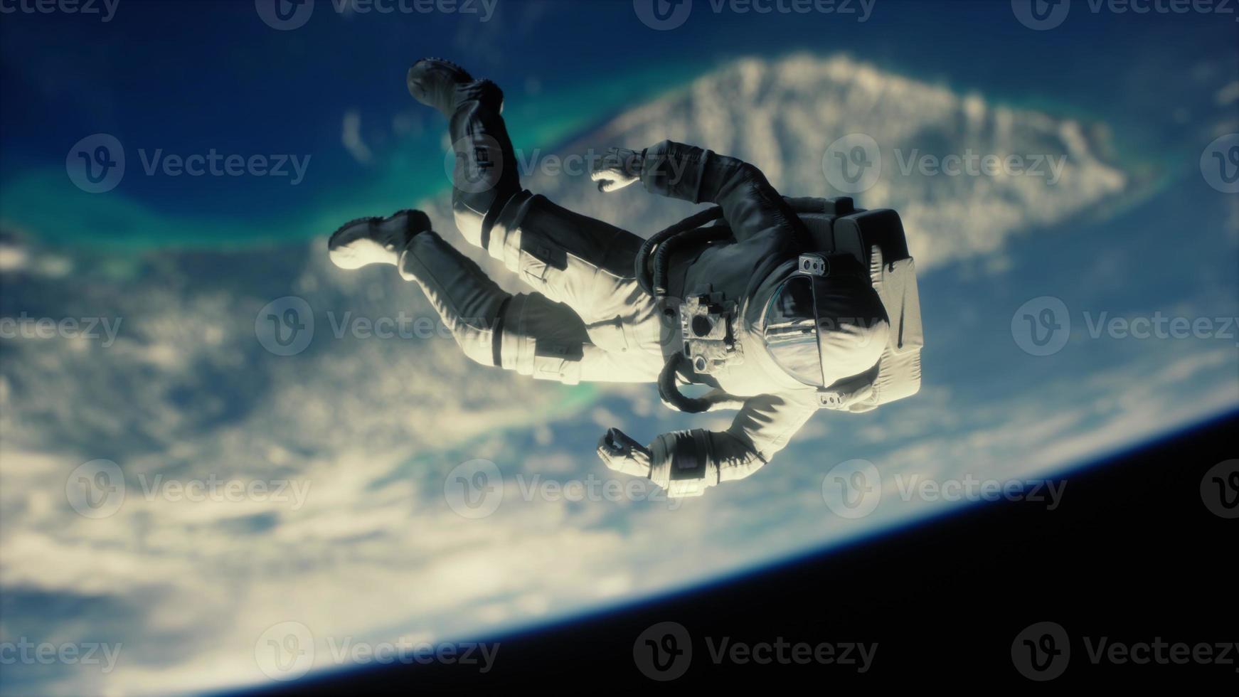 astronauta nello spazio esterno elementi di questa immagine forniti dalla nasa foto