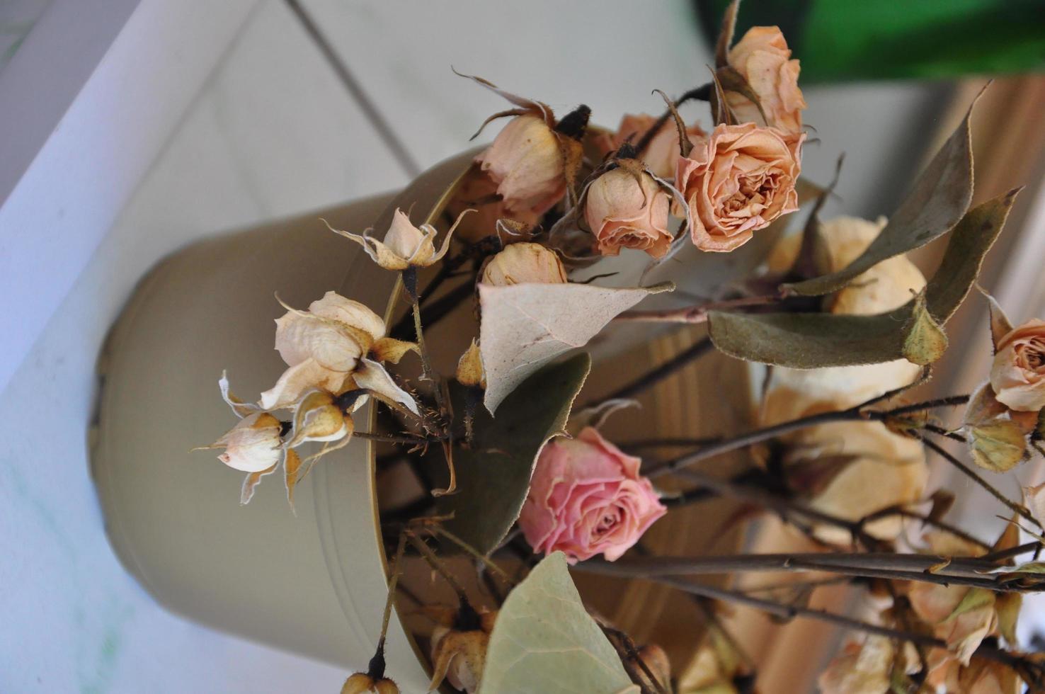 bouquet di rose di fiori secchi foto