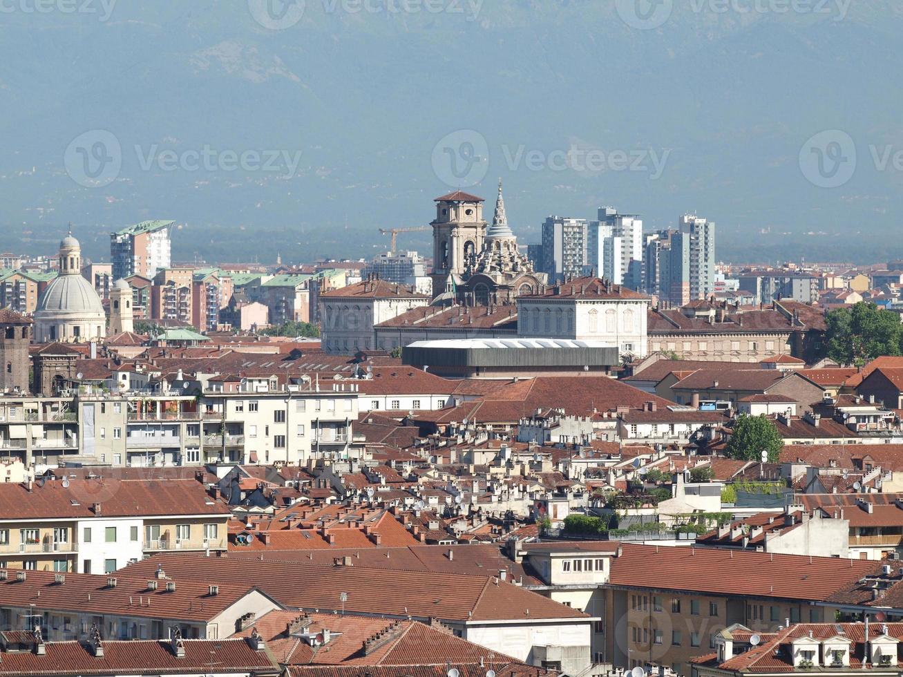 veduta aerea di torino foto