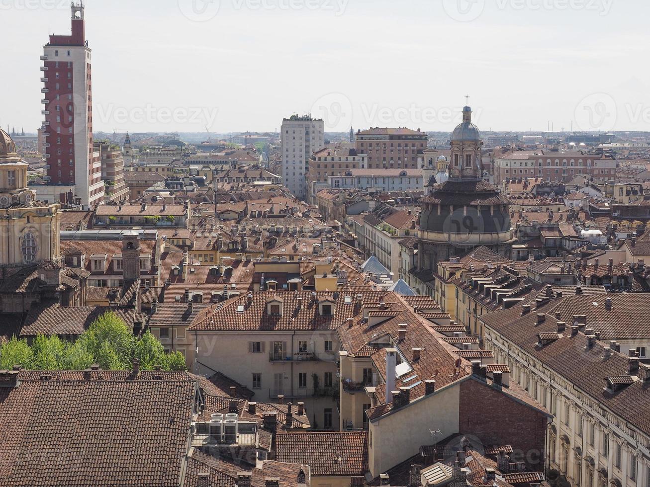 veduta aerea di torino foto