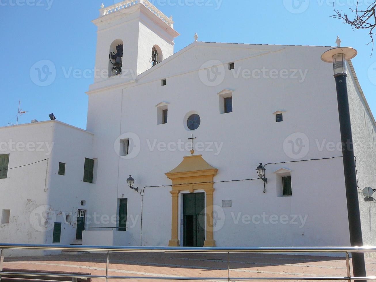 vista delle isole baleari di Minorca o Minorca nel Mediterraneo foto