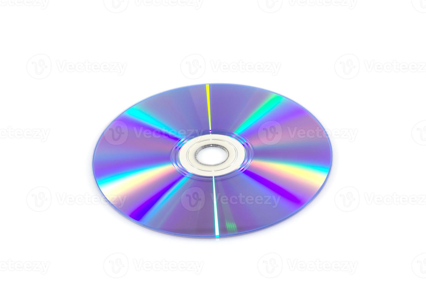 disco dvd isolare su sfondo bianco foto
