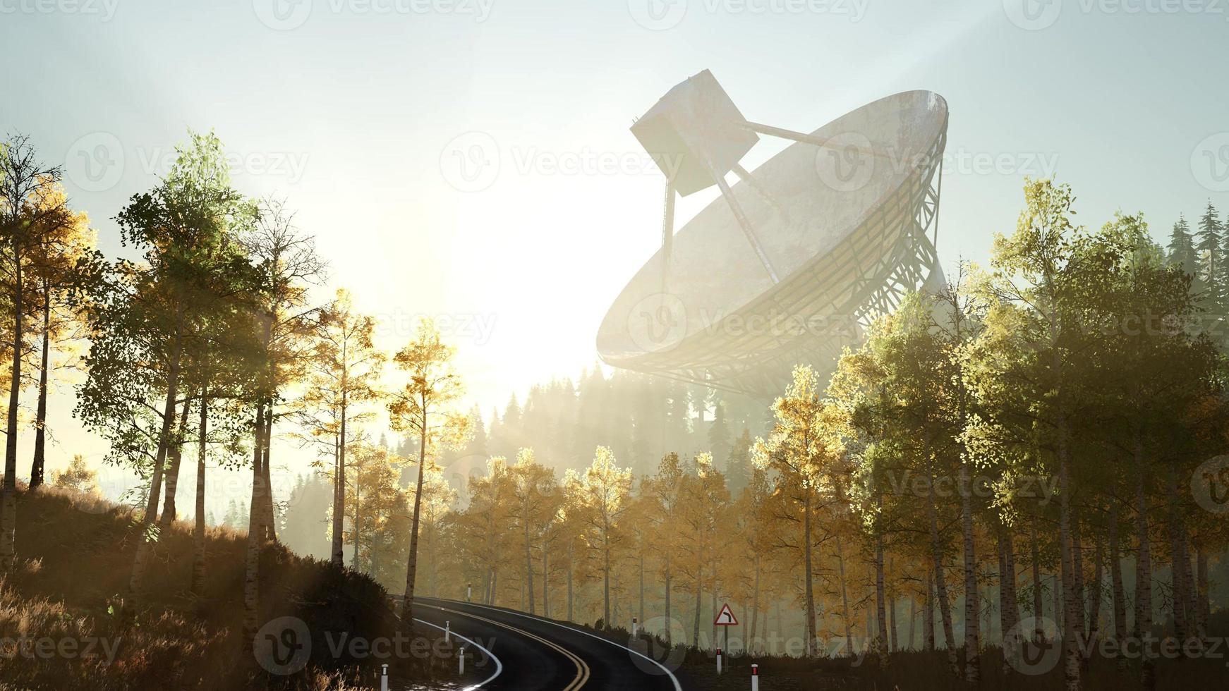 radiotelescopio dell'osservatorio foto