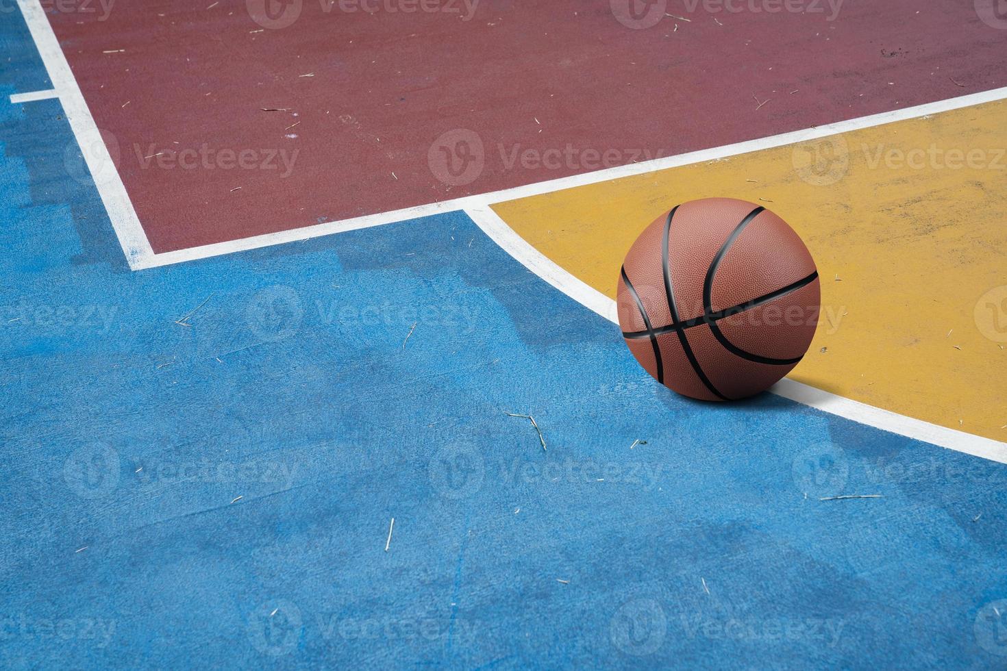 basket al campo da basket foto