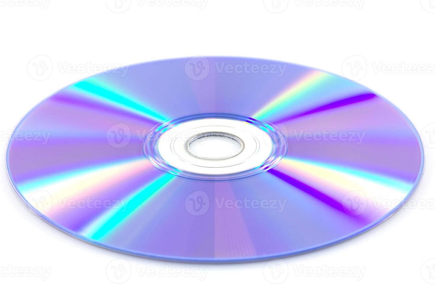 disco dvd isolare su sfondo bianco foto