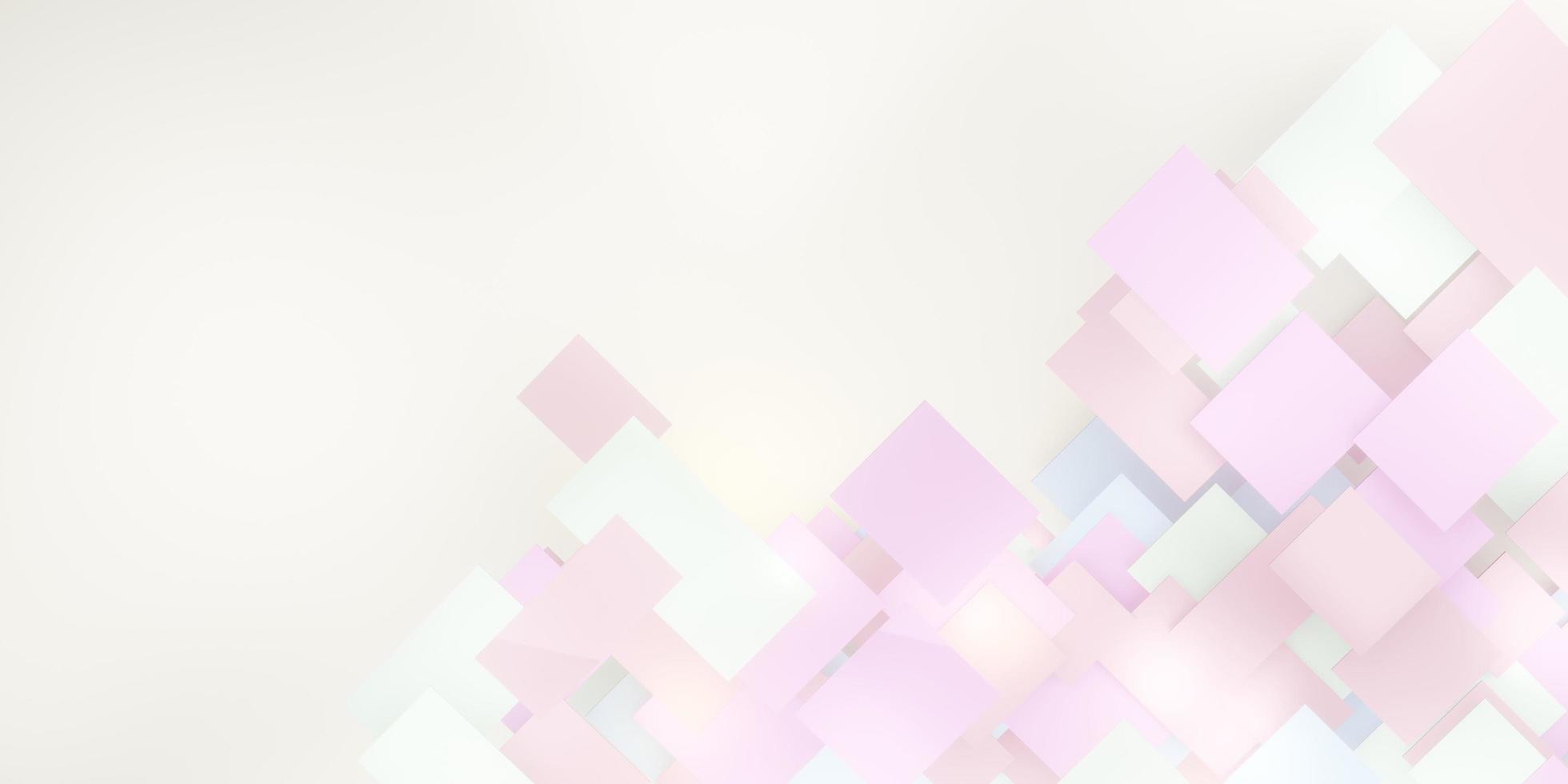 sfondo pastello gerarchia di piastrelle geometriche di quadrati astratti per incollare il testo foto
