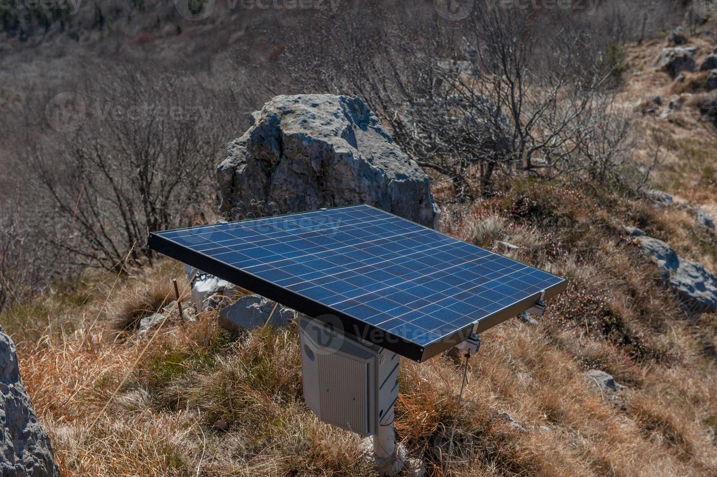 pannello fotovoltaico isolato foto