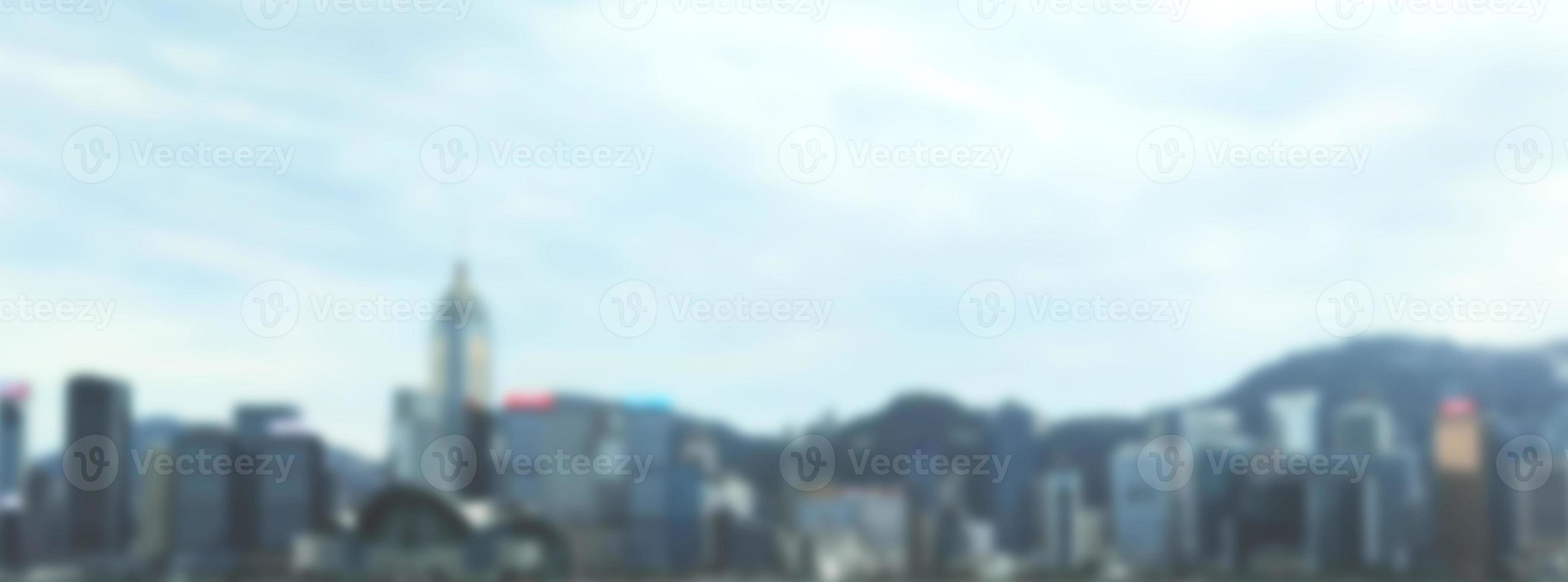 sfondo sfocato dell'edificio urbano del montaggio. immagine sfocata foto