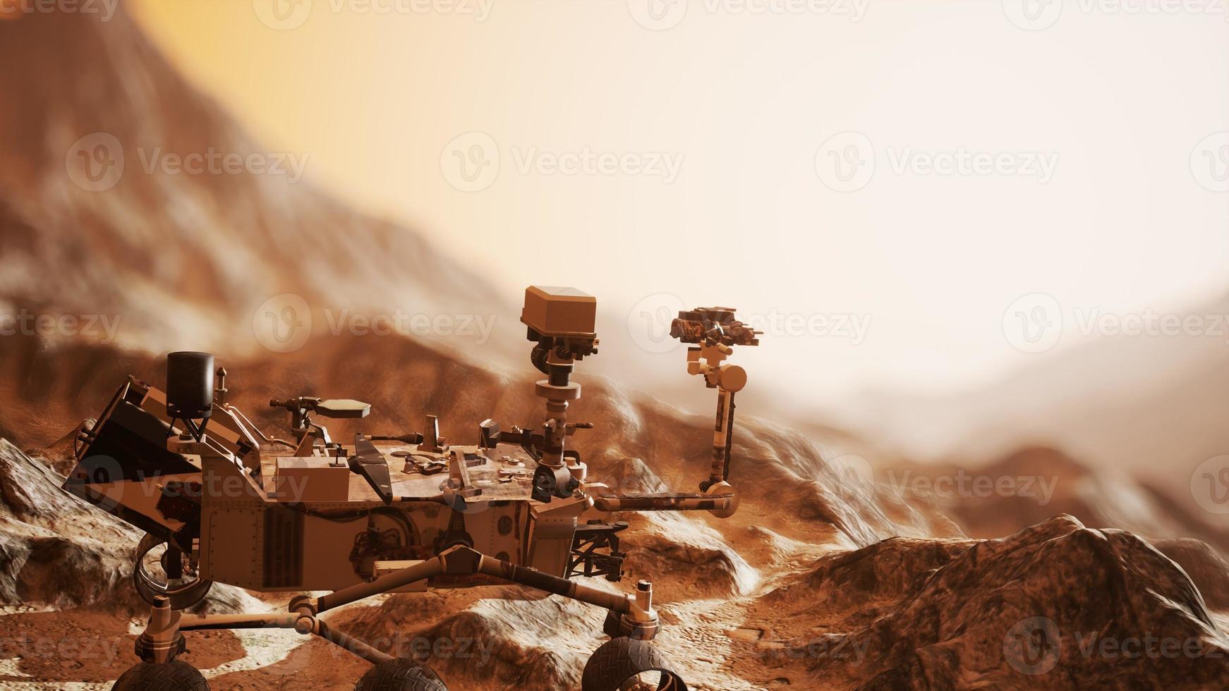 curiosità rover marte che esplora la superficie del pianeta rosso foto