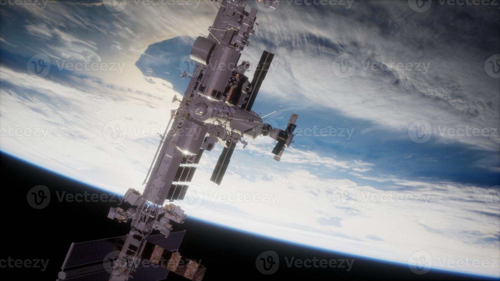 8k stazione terrestre e spaziale iss foto