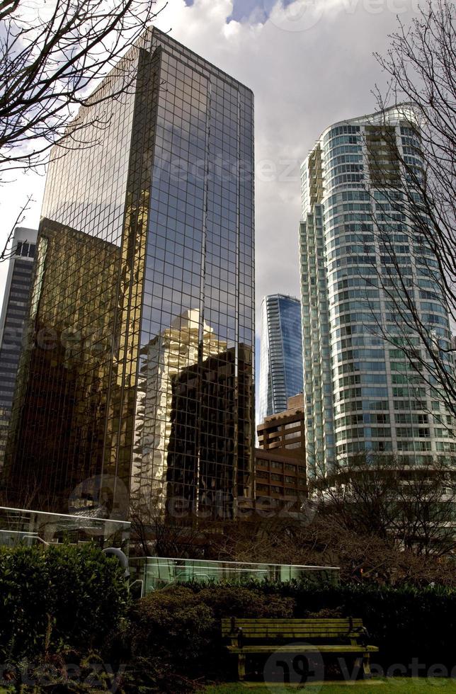 skyline di vancouver canada foto