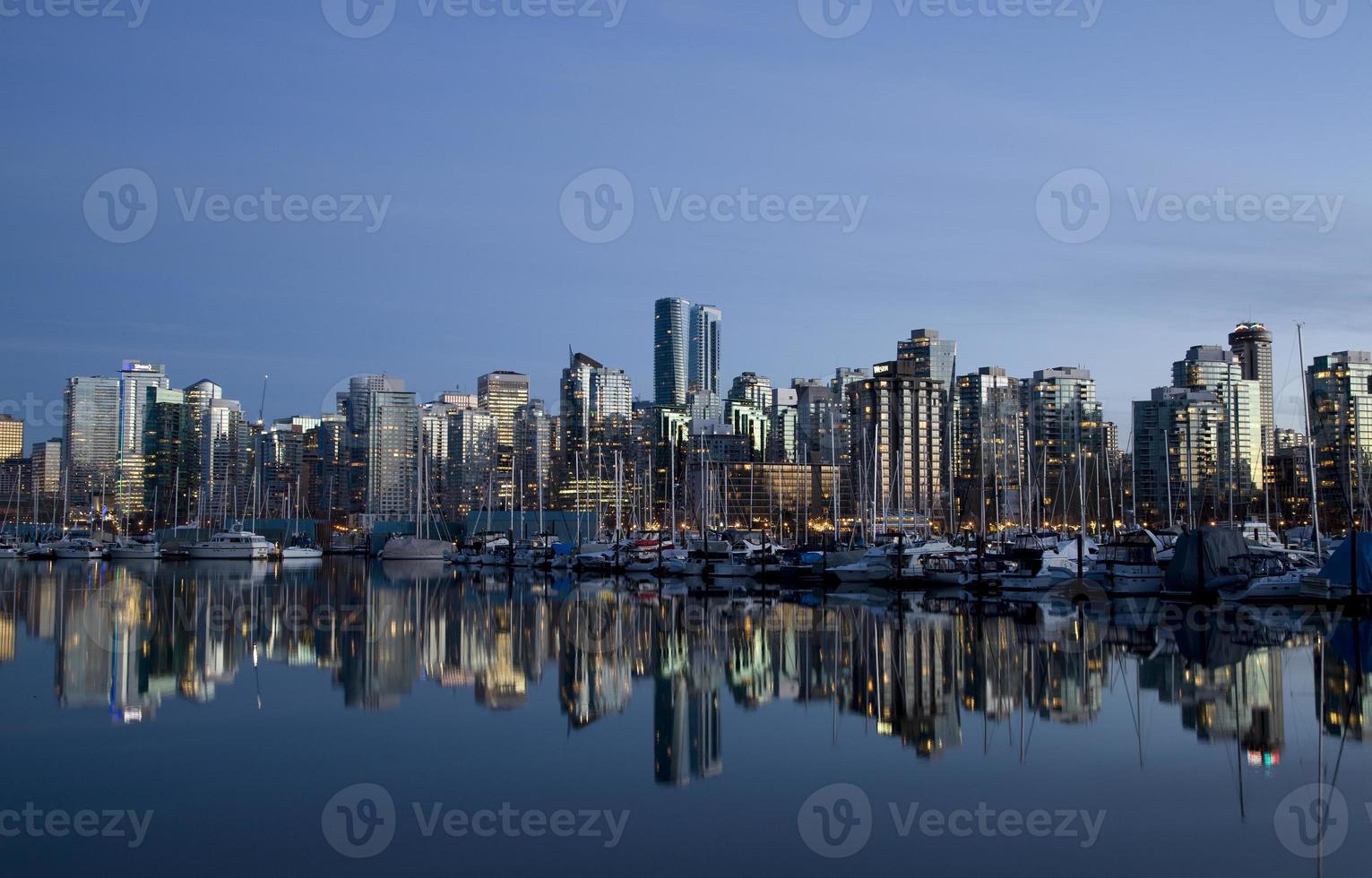 skyline di vancouver canada foto