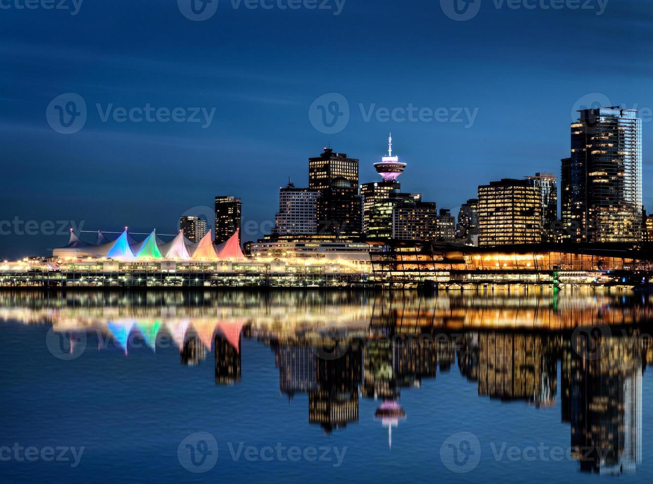 skyline di vancouver canada foto