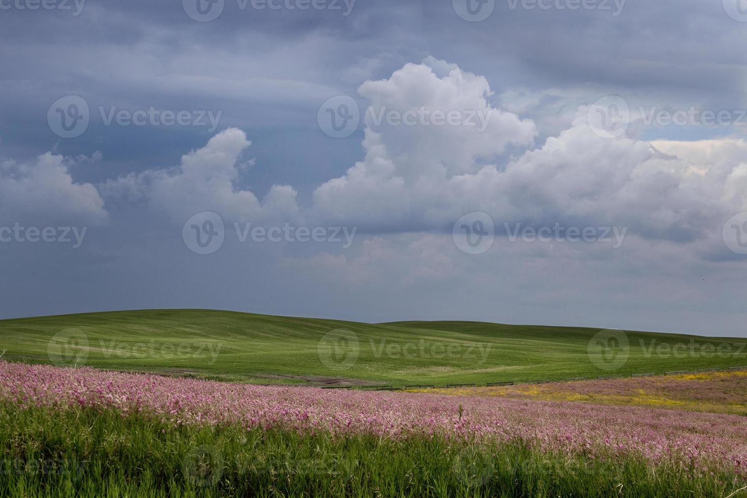 prateria nuvole temporalesche canada foto