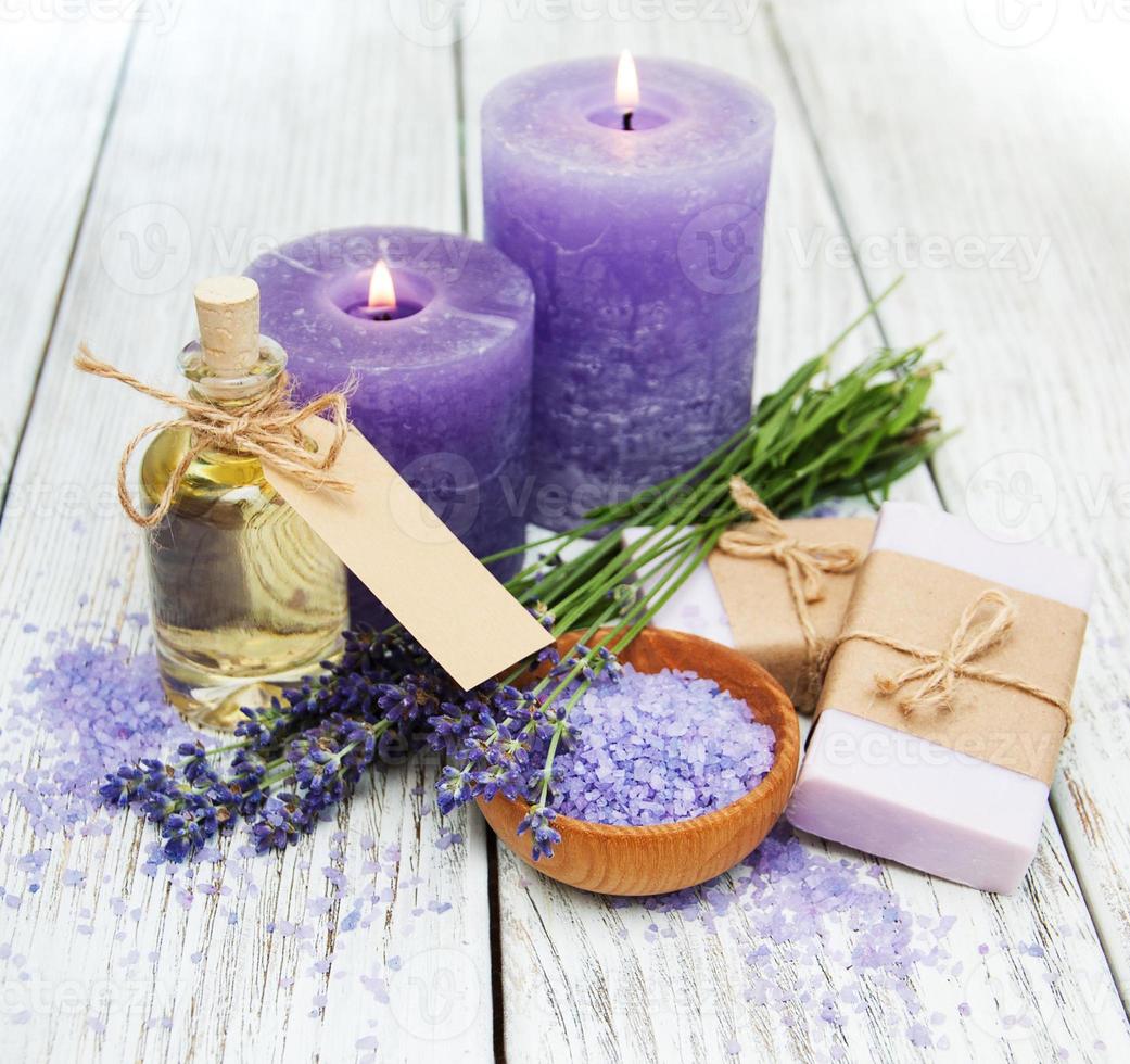 lavanda con sapone foto