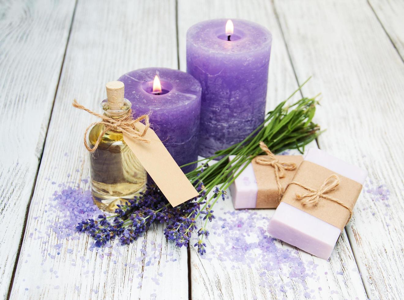 lavanda con sapone foto