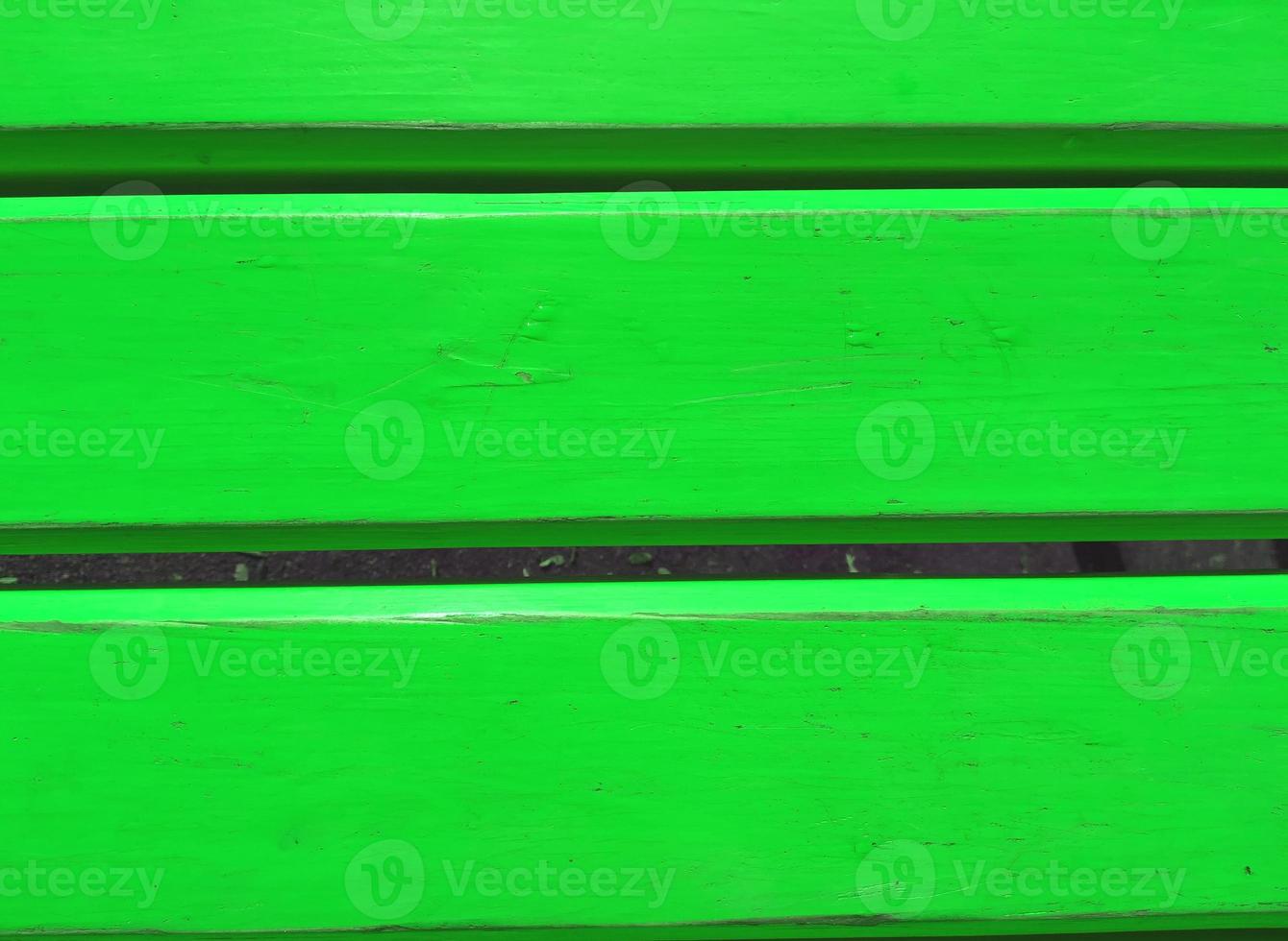 tavole dipinte con vernice verde staccionata in legno, parete, sfondo orizzontale foto