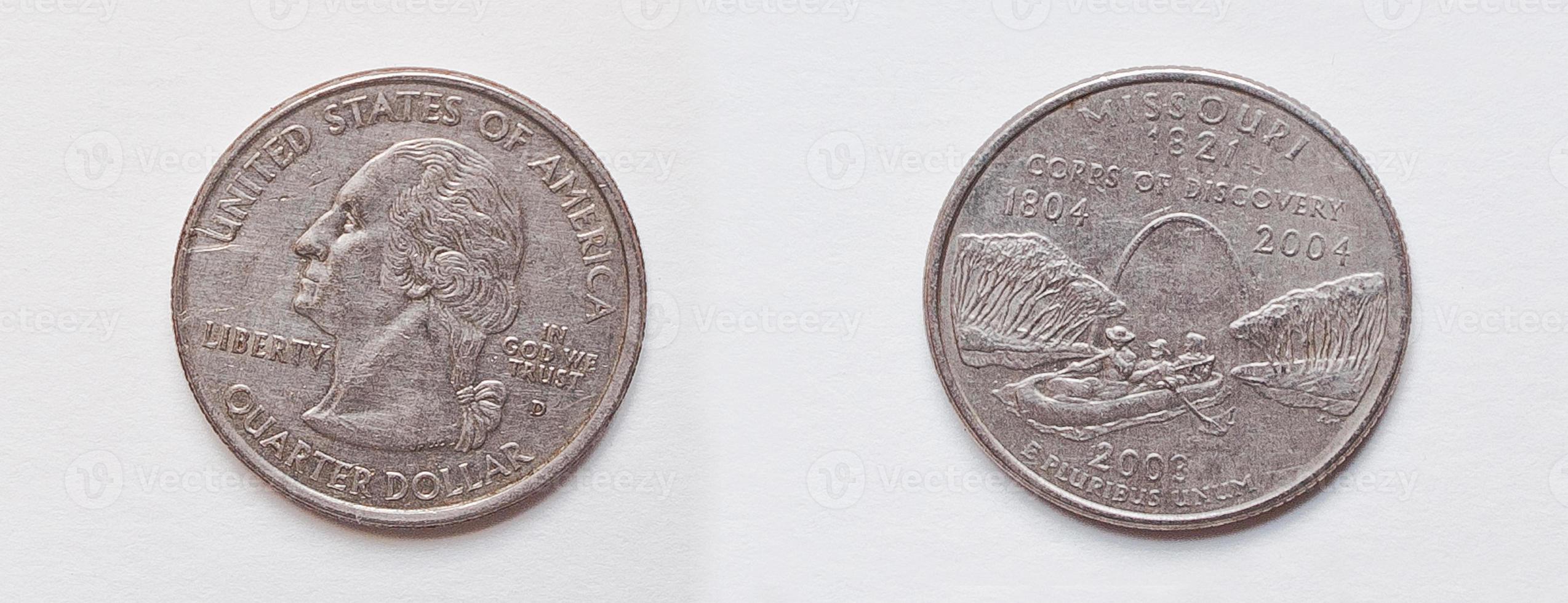set di monete da 25 centesimi o un quarto di dollaro, 2003 usa foto