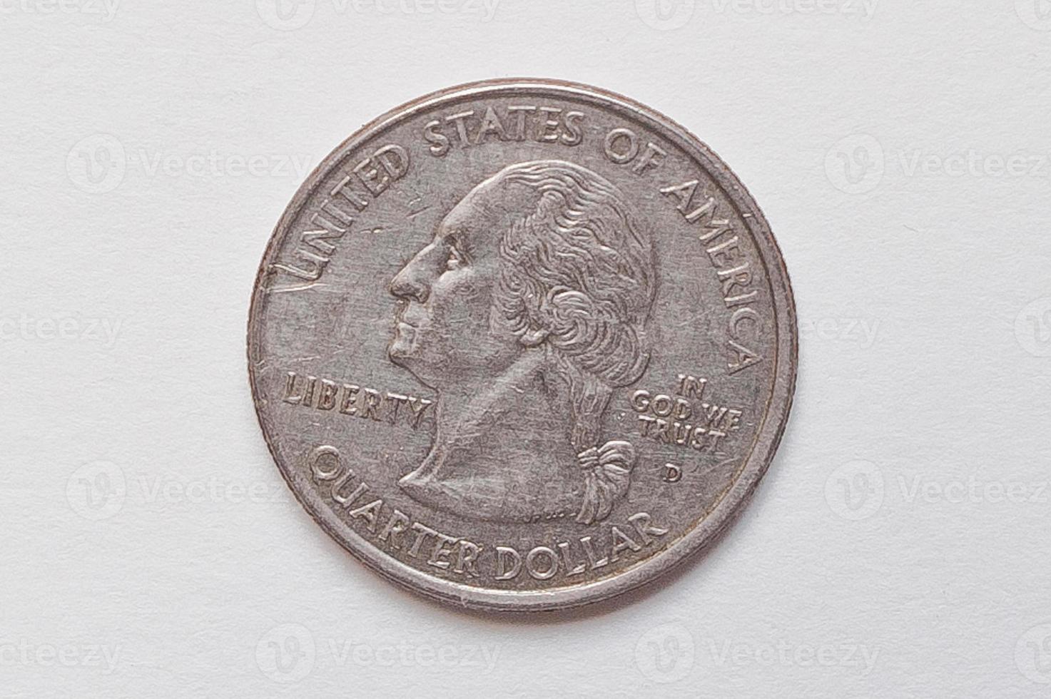 moneta da 25 centesimi o un quarto di dollaro, 2003 usa, stato del Missouri 1821 foto