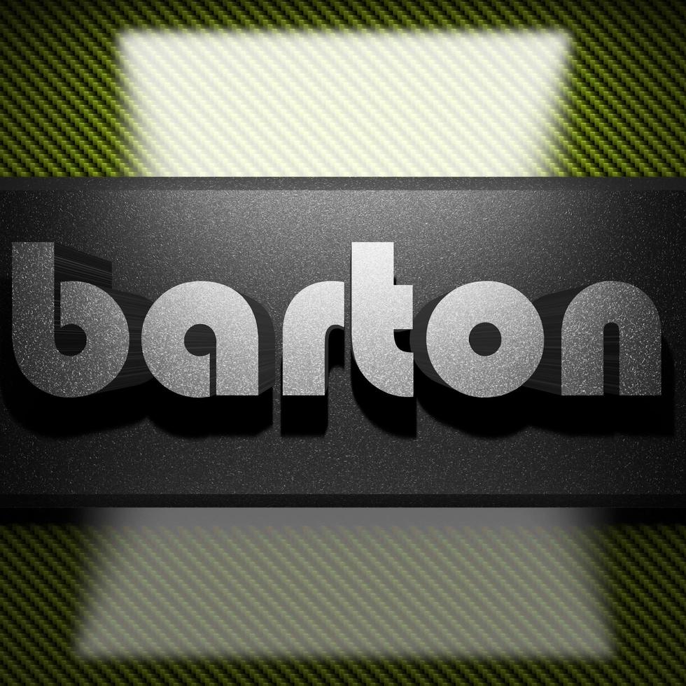 barton parola di ferro sul carbonio foto