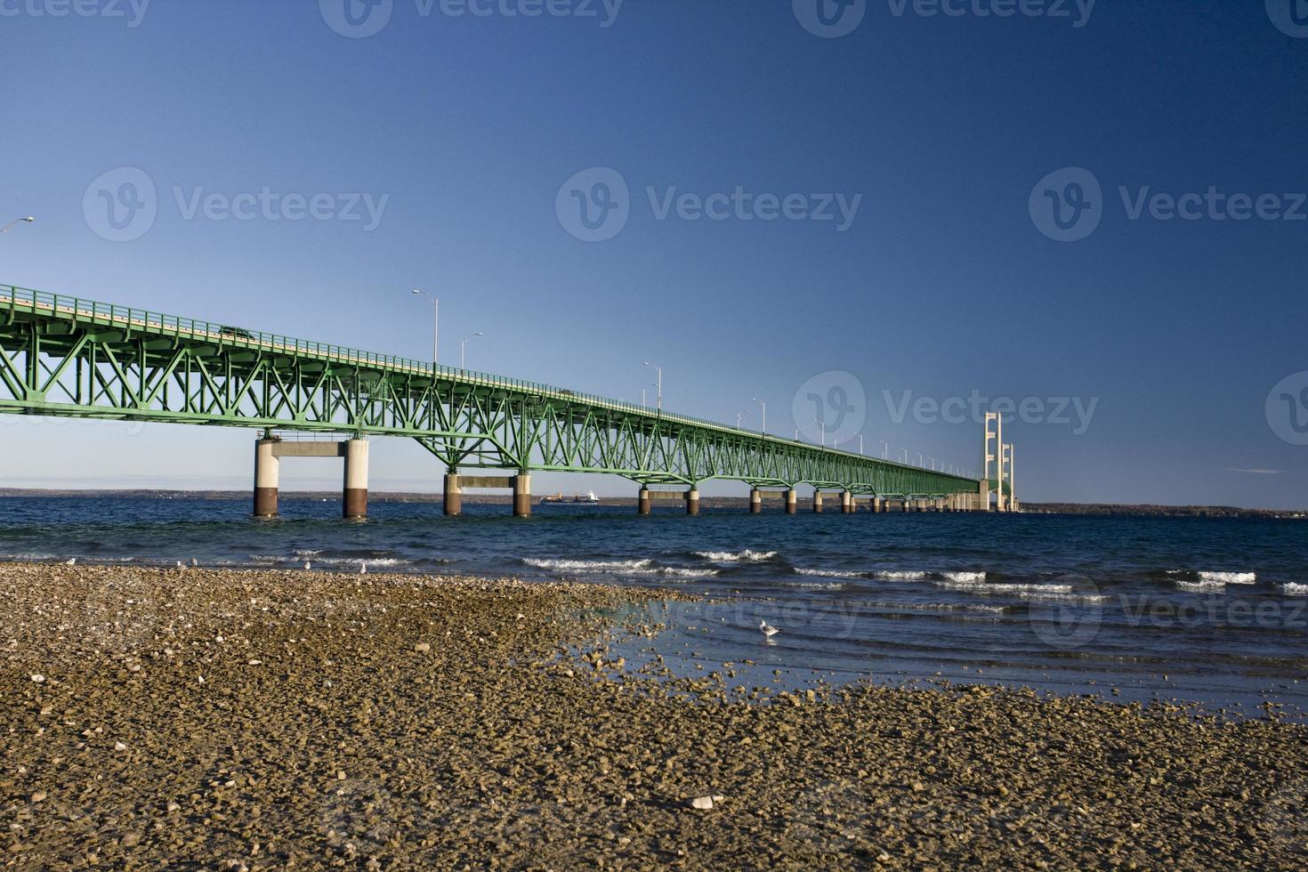 mackinaw city bridge michigan foto