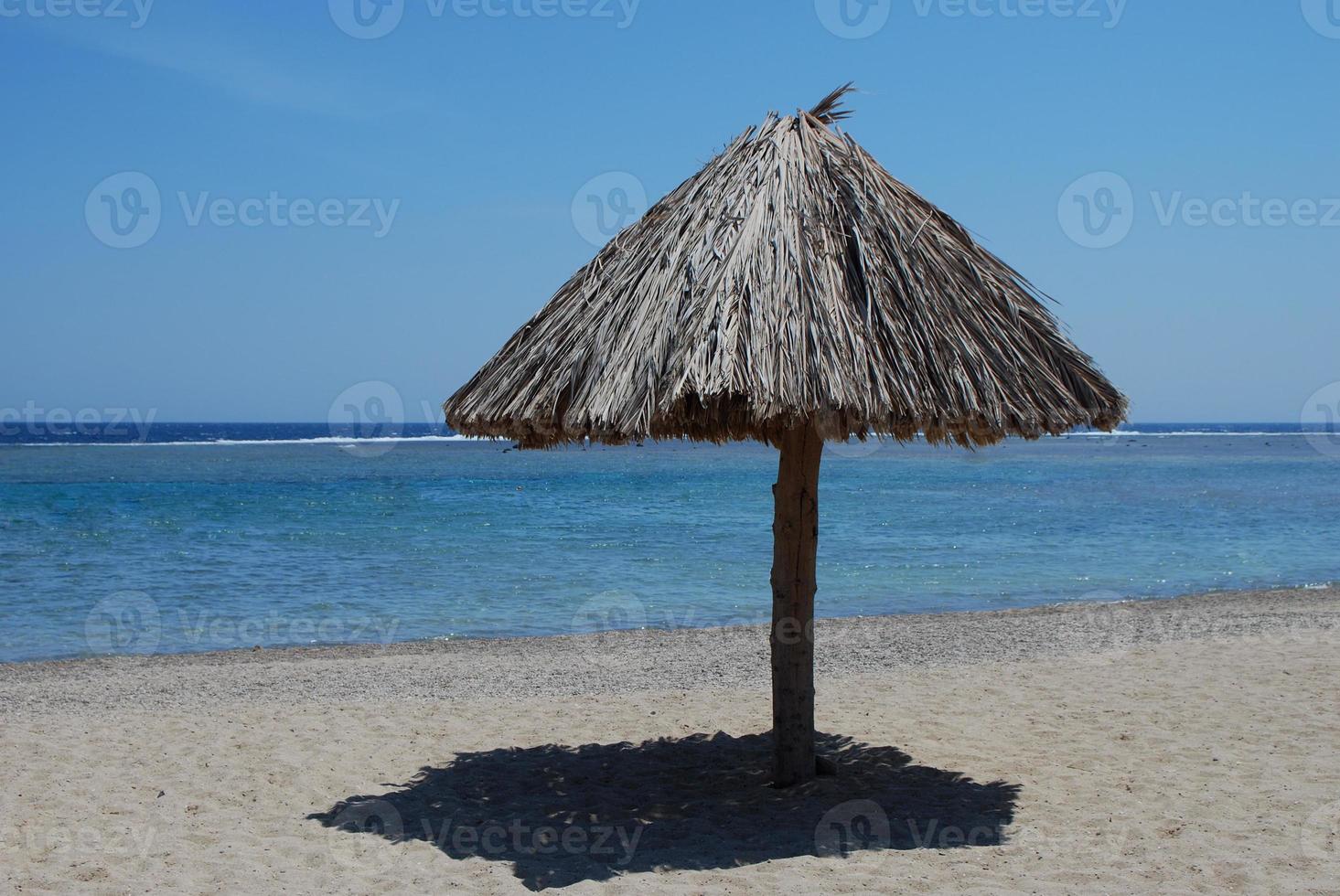 ombrellone in spiaggia foto