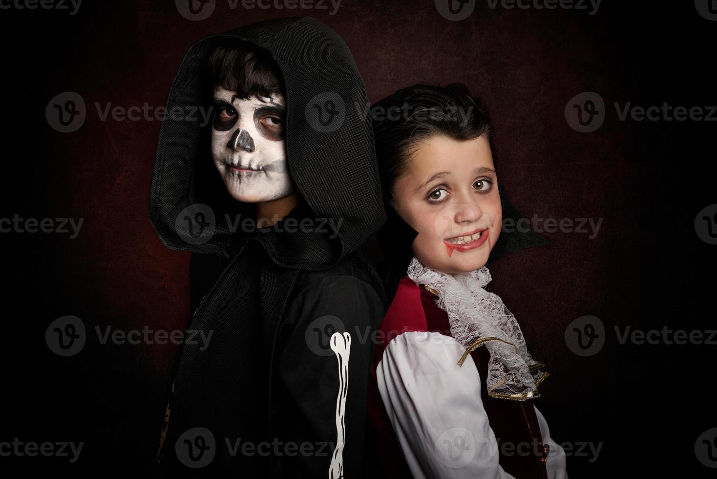 bambini ad halloween foto