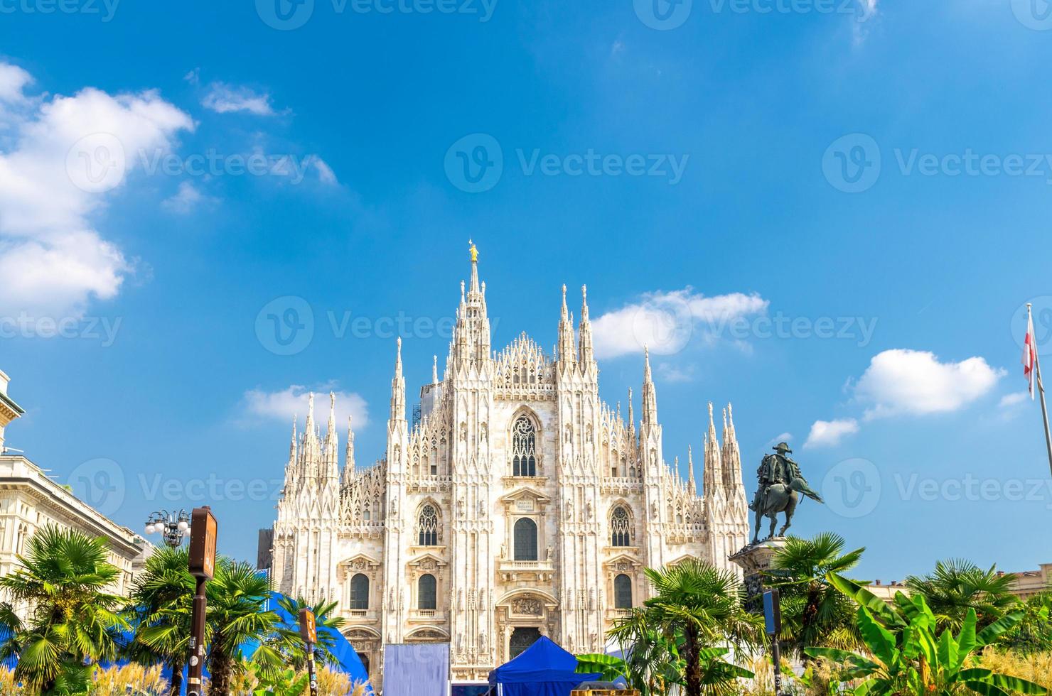 duomo di milano cattedrale in piazza del duomo, milano, italia foto