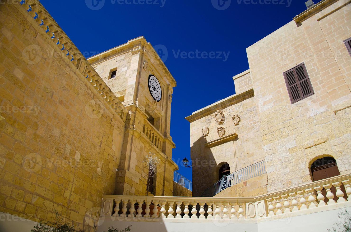 cittadella torre castello nella città di victoria rabat, isola di gozo, malta foto