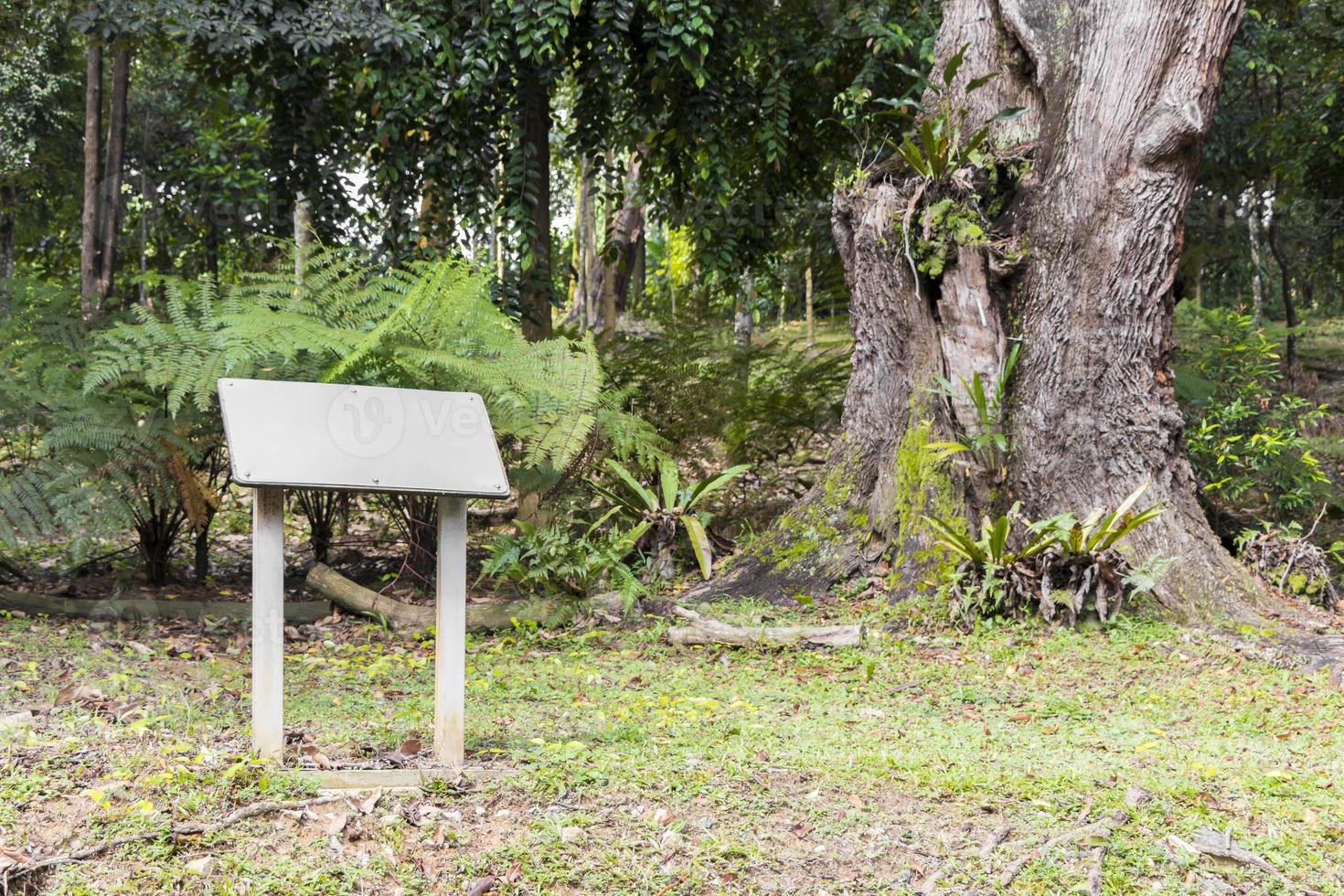 segno metallico vuoto del parco come struttura, giardini del lago, malesia. foto