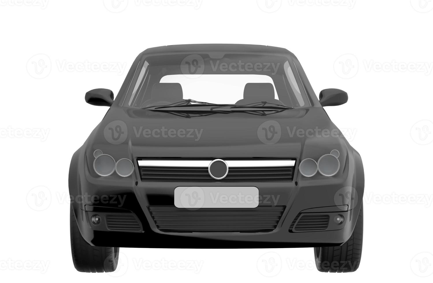 texture di rendering dell'illustrazione 3d nera dell'automobile foto