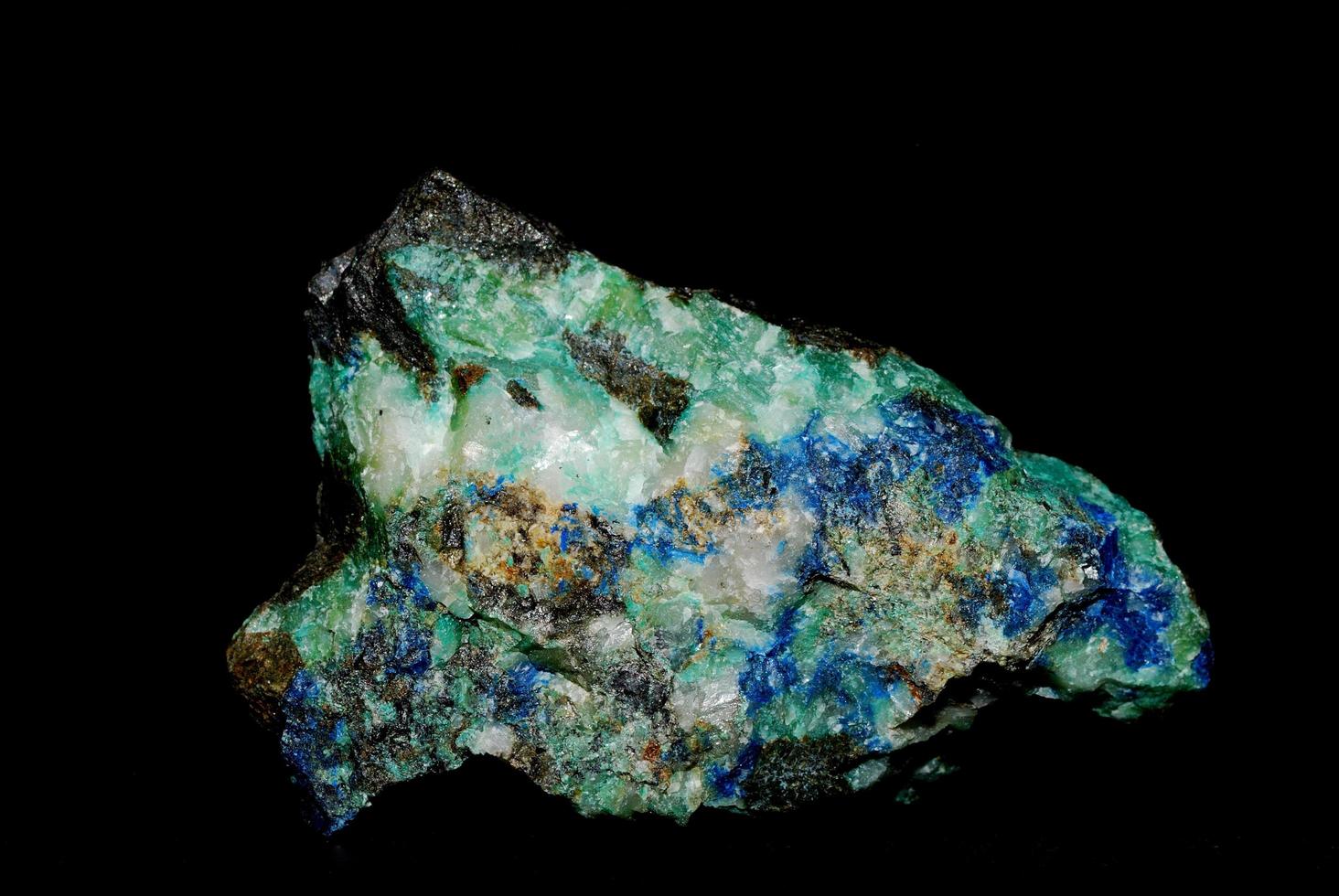 minerali malachite e azzurrite foto