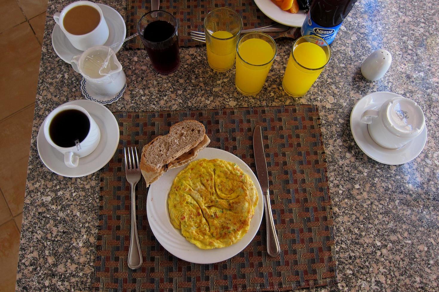 colazione in vacanza foto