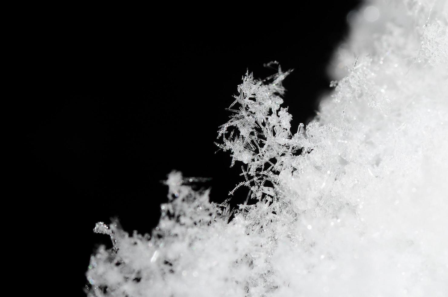 cristalli di neve appiccicosi foto