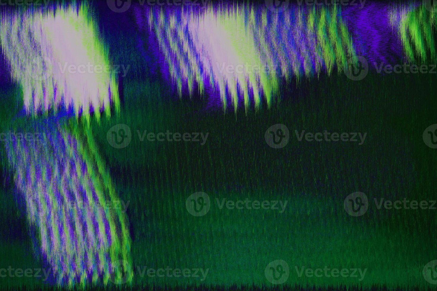 astratto verde unico digitale glitch olografico macchie futuristico pixel rumore errore danno distorsione modello su glitch. foto