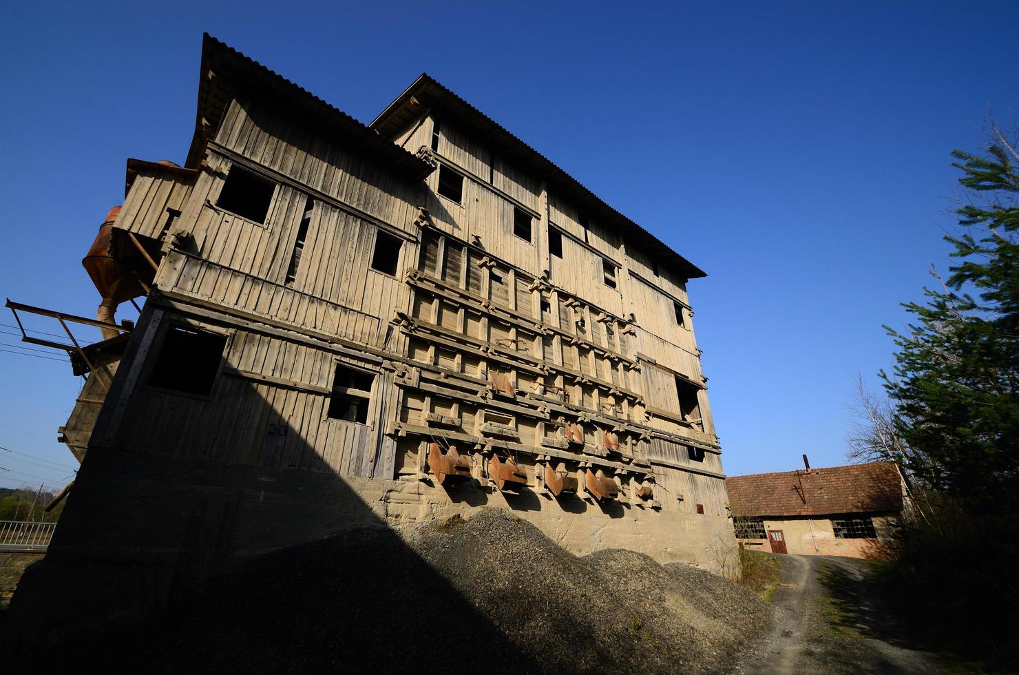 edificio in legno di miniera foto