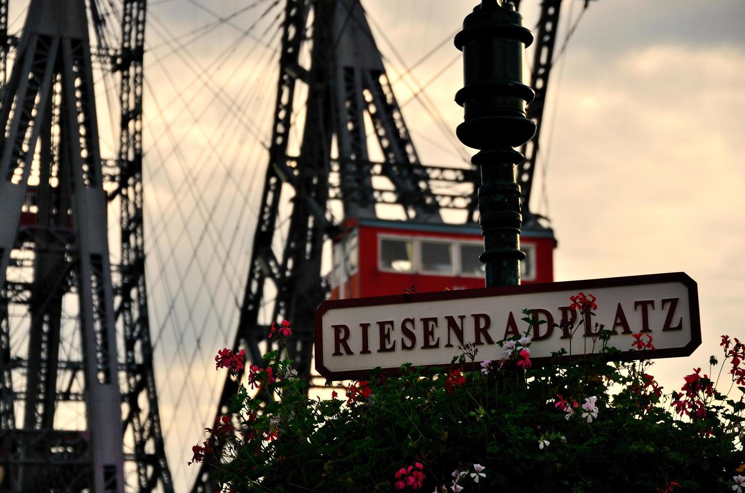 luogo della ruota panoramica a vienna foto