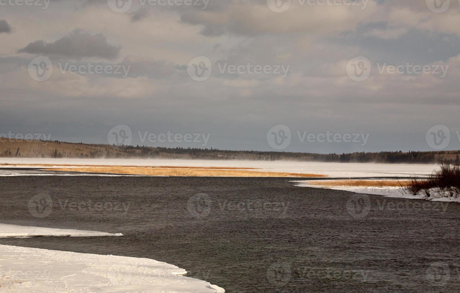 fiume Waterhen in inverno foto