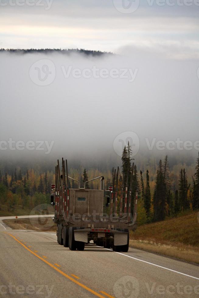 nebbia di terra nella panoramica alberta foto