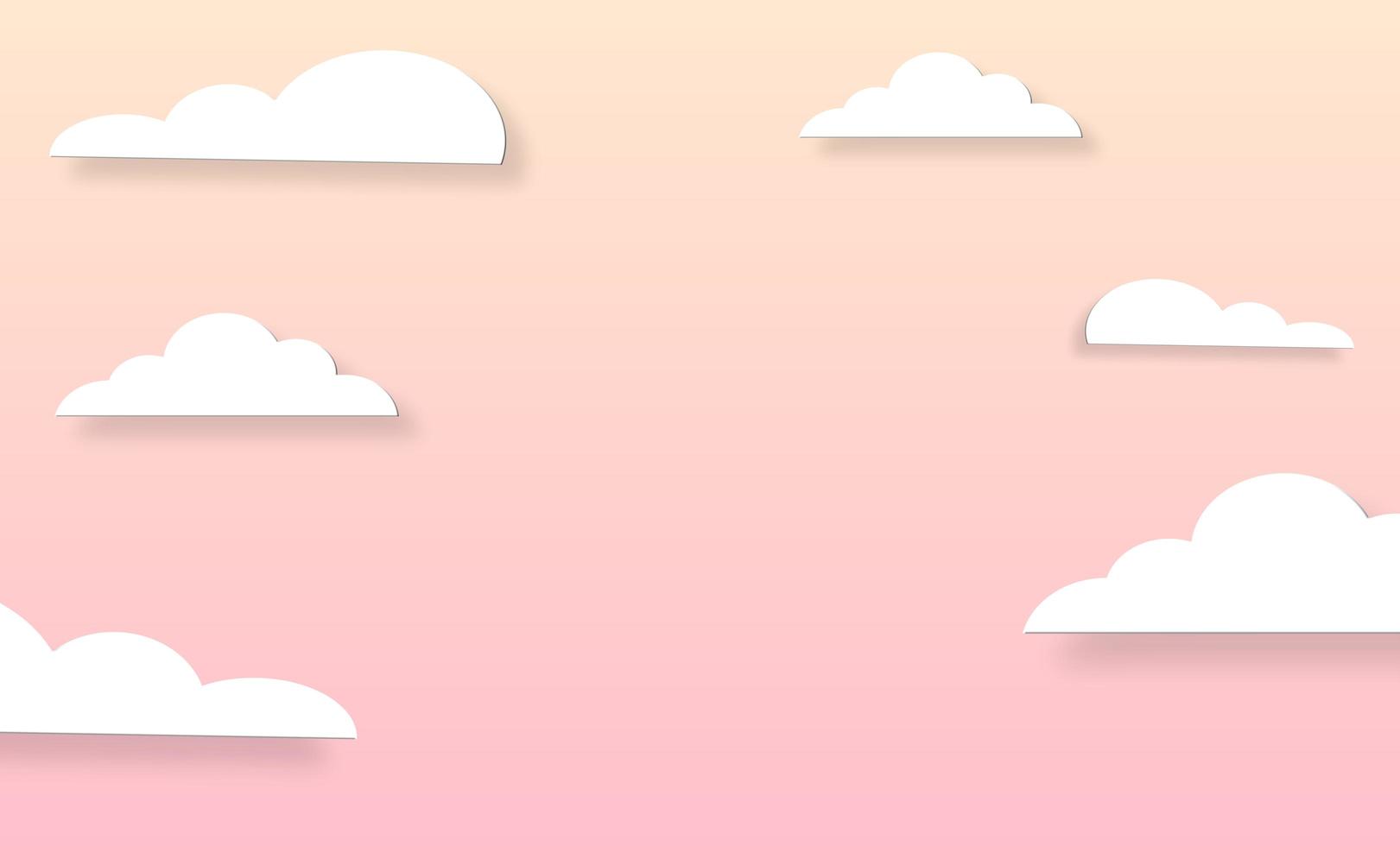astratto kawaii nuvoloso cielo colorato sullo sfondo. grafica comica pastello sfumata morbida. concetto per la progettazione o la presentazione della carta di nozze foto