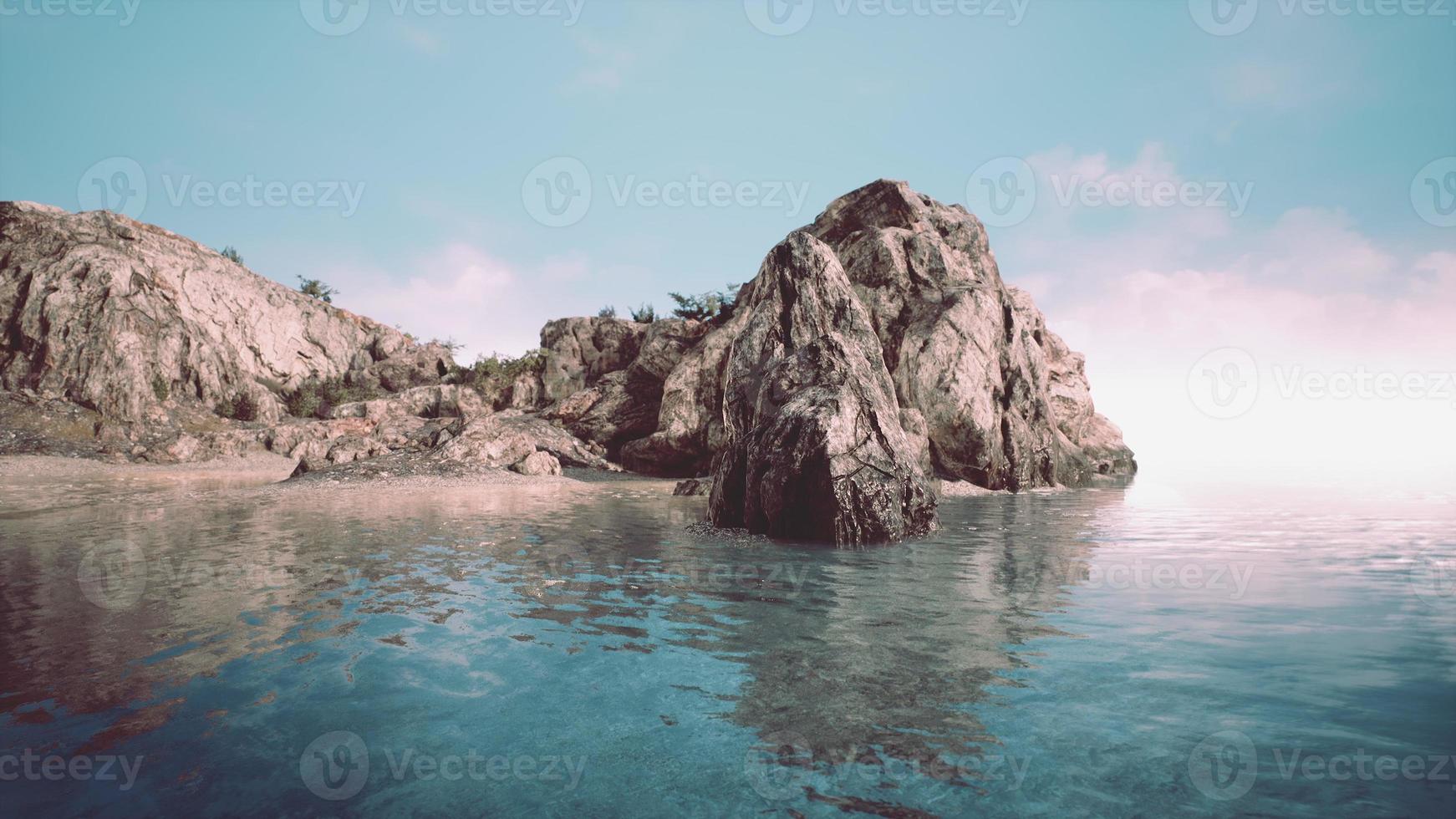 coste rocciose mediterranee e paesaggio foto