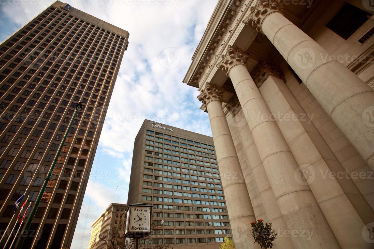 vecchia banca di Montreal edificio a winnipeg foto