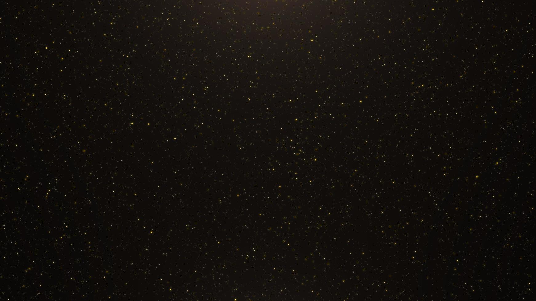 sfondo astratto di particelle d'oro tremolanti e bagliori di luce foto
